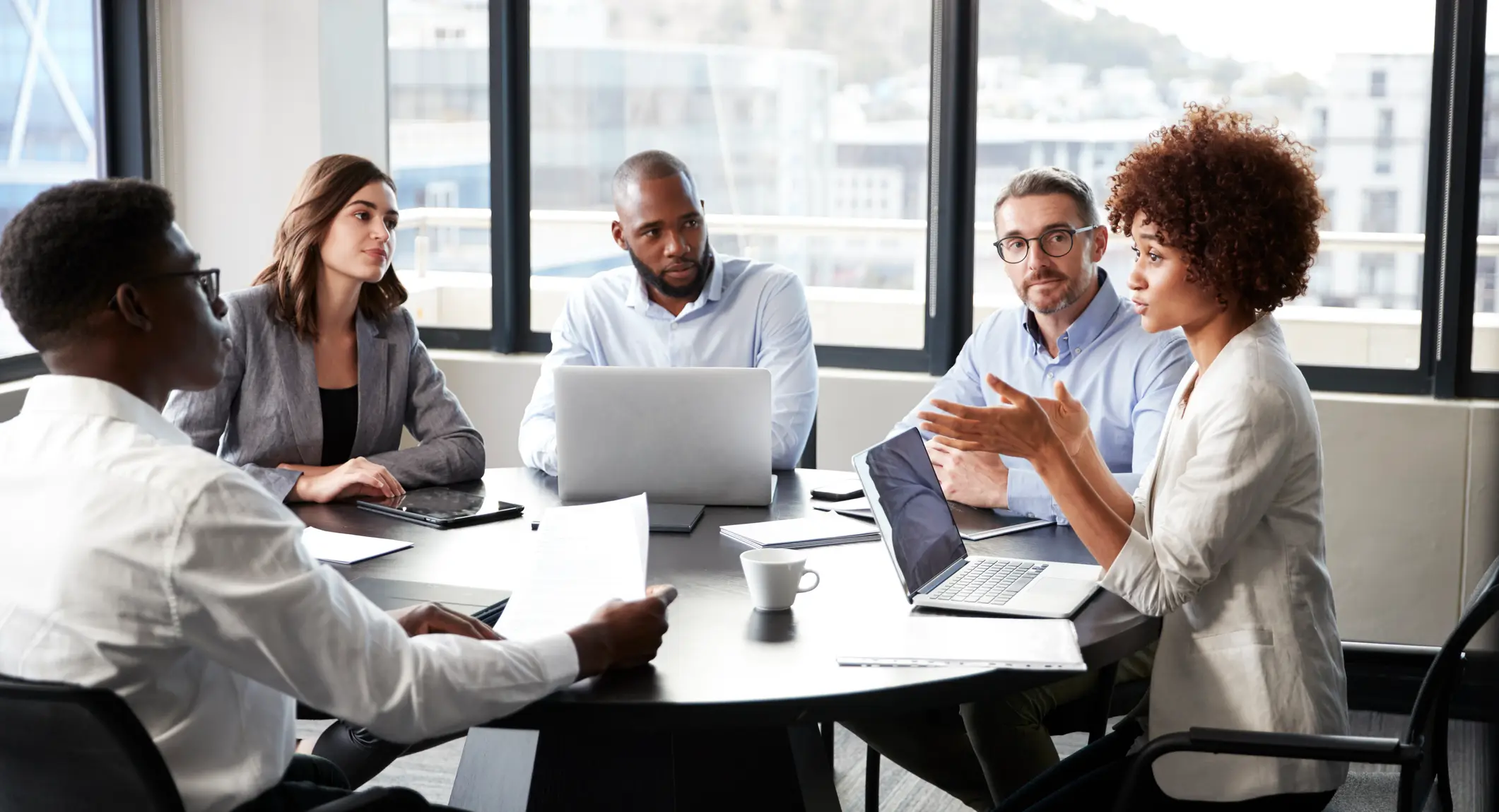 Colleagues in a meeting