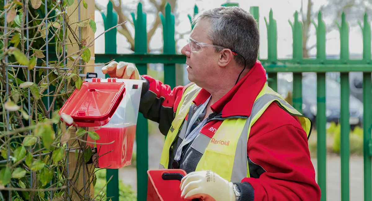 Rentokil technician with EcoCatch
