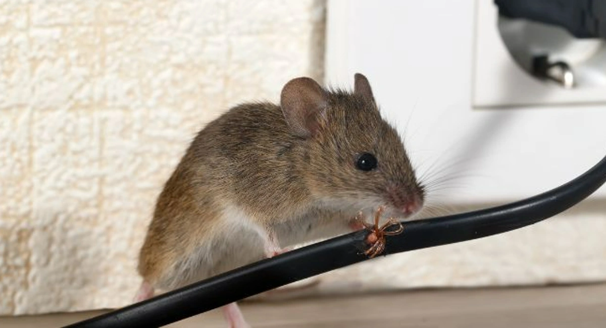 muis knaagt aan kabel