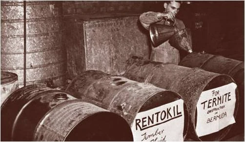 1925 ontstaat dan het bedrijf Rentokil