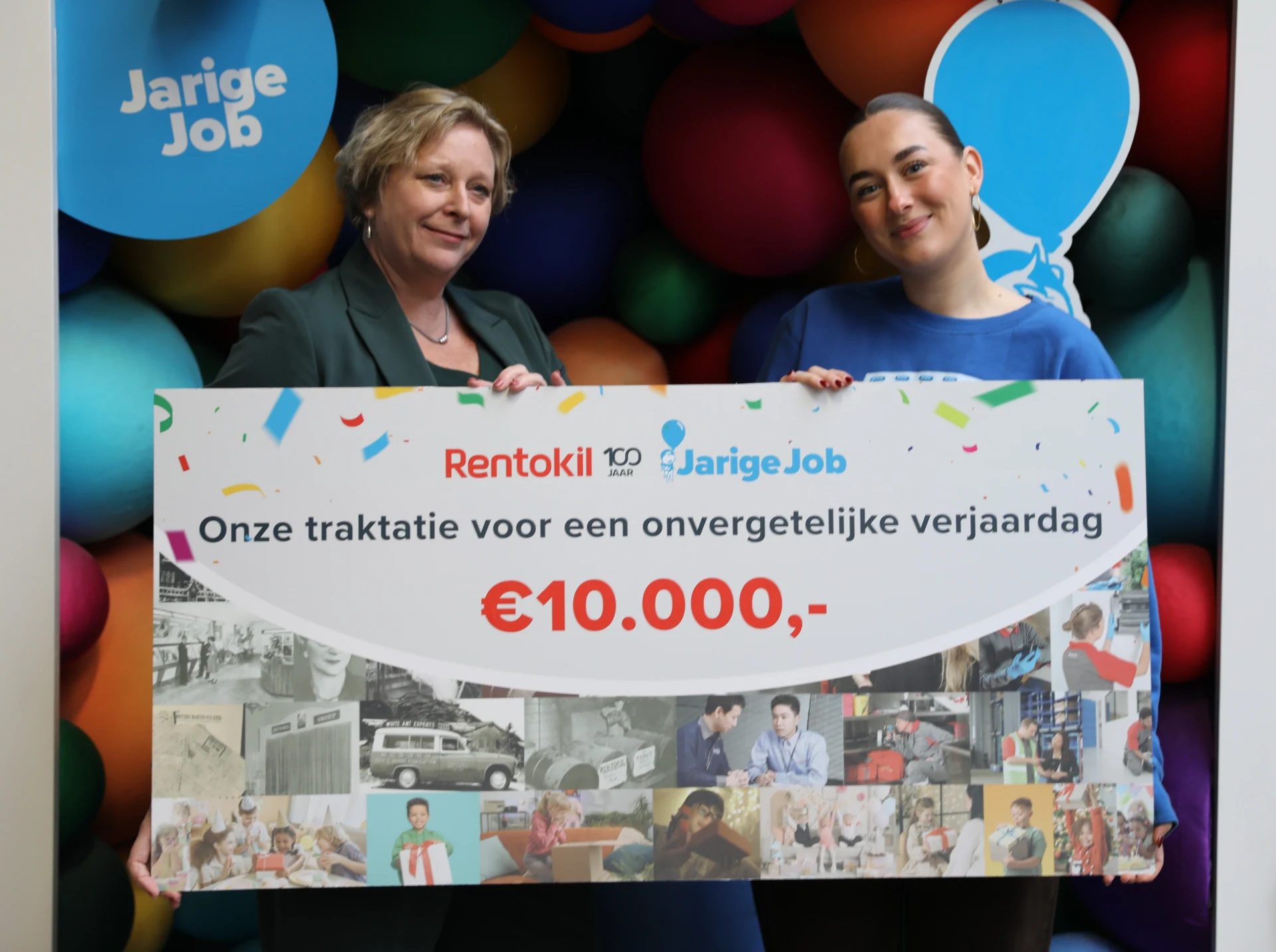 Rentokil-Stichting Jarige Job - Cheque